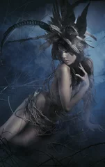 Photo sur Plexiglas Artist KB Nymphe de la forêt nue