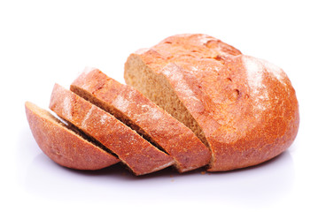 rye bread isolated