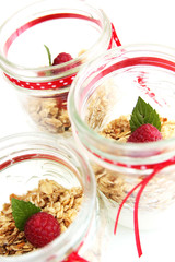 Yogurt and muesli