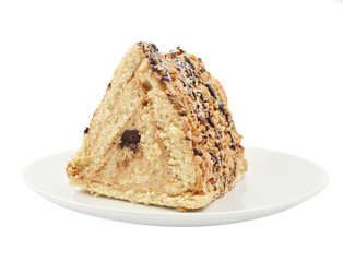 piece of cake with nuts