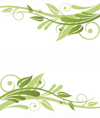 Green Flora Vector Design