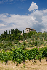 Fototapeta na wymiar Toskania Villa w Toskanii we Włoszech