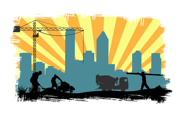 work site illustration