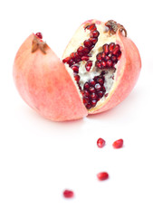 Pomegranate isolated