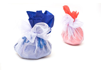 Gift pouch isolated