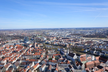 Obraz premium View from Ulm Minster, Germany