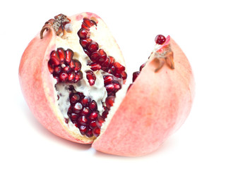Pomegranate isolated