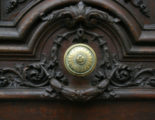 Antique Flower Door Knob, Paris