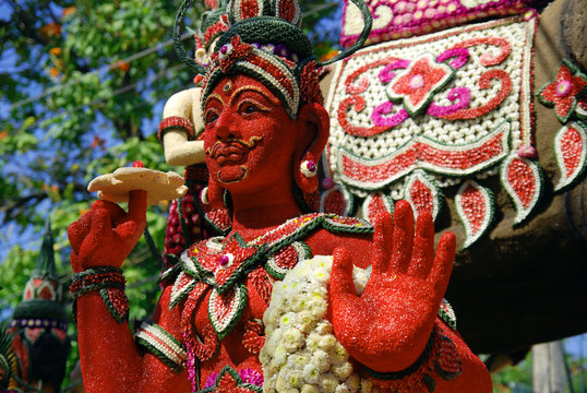 Decorative figure on Chiang Mai Flower Festival 2010
