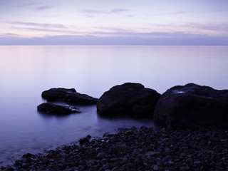 Fototapeta na wymiar Beach in the evening