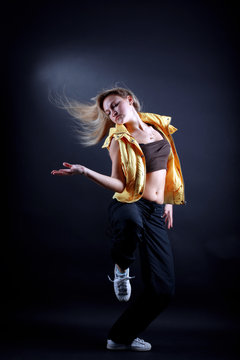 cool modern woman dancer