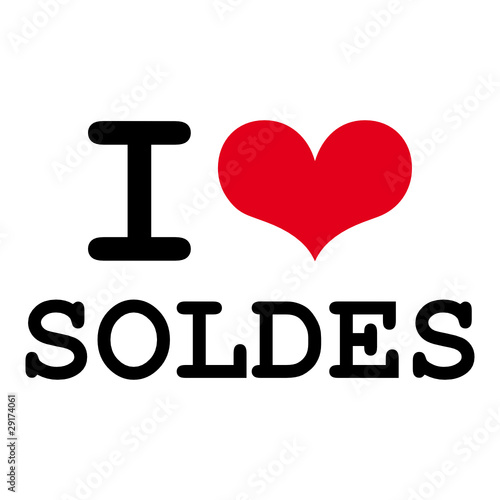  I love soldes  fichier vectoriel libre de droits sur la 