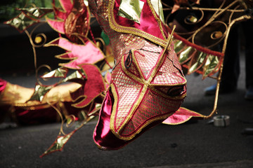 Head of a dragon at Leeds carnival