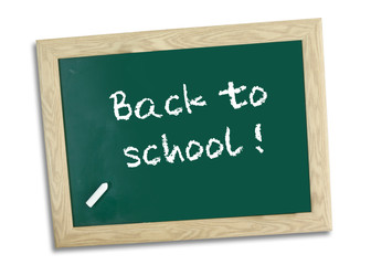 Obraz premium Back to school written in chalk