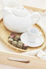 green tea balls