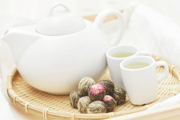 green tea balls