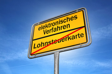 Obraz premium Lohnsteuer
