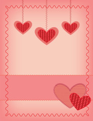 Fototapeta na wymiar Valentine card
