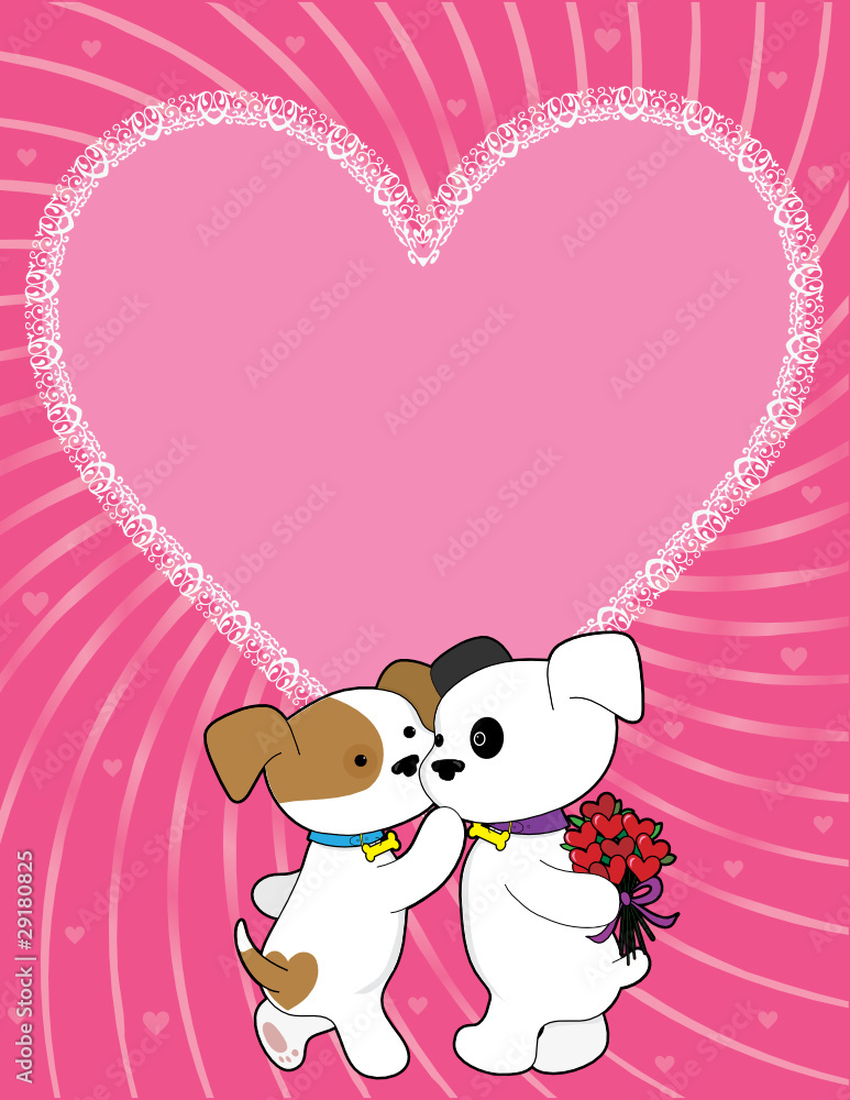 Sticker Puppy Valentine