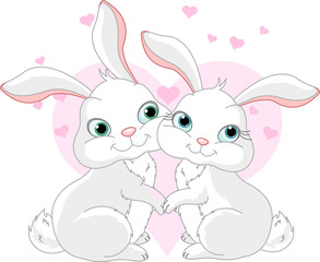 Bunnies in love