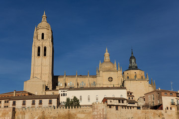 Fototapeta na wymiar Catedral de Segovia, Castilla y León, España
