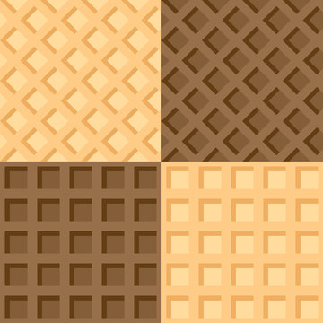 Four seamless background wafers