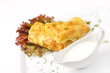 pancakes with sour cream