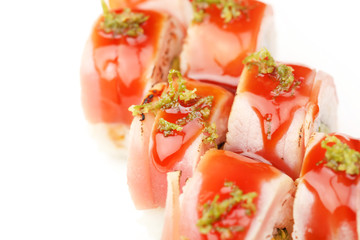 sushi on the plate