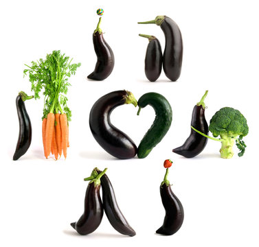 Fototapeta Playful vegetables