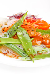 rice noodles with vegetables