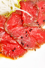 Meat Carpaccio with Parmesan Cheese