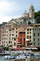 Fototapeta na wymiar Port and Houses at Porto venere – Liguria - Italy