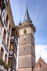 Obraz premium village alsacien