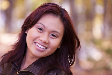 Fototapeta premium smiling young woman