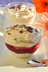 Mousse mit Früchten