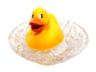 Yellow rubber ducking
