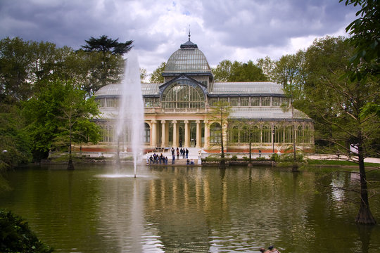 Cristal palace in the Retiro Park, Madrid