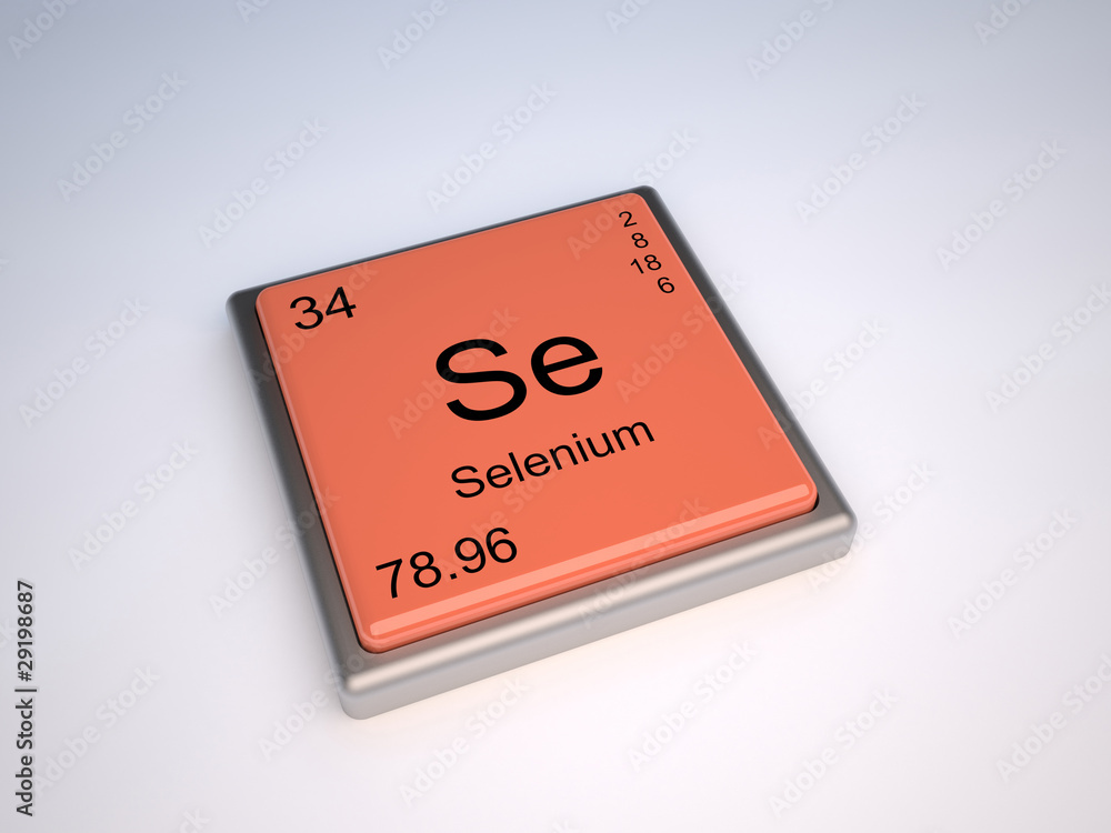Poster selenium chemical element of the periodic table with symbol se