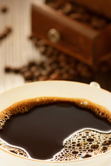 Cup of fresh coffee