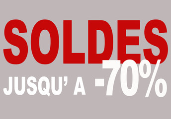 Affiche Soldes