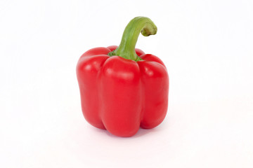 Red pepper isolated on white background