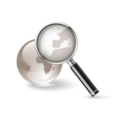 Magnifying glass. Internet search icon