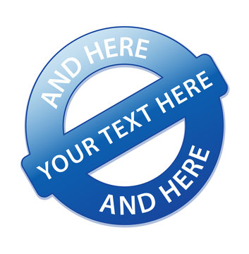 Marketing Stamp Template (tag badge label blank)