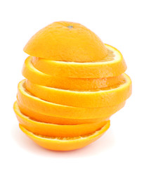 Fototapeta na wymiar Sliced orange