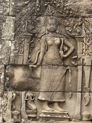 Relief von tanzende Apsara