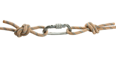Climber's rope with carbine © Nomad_Soul