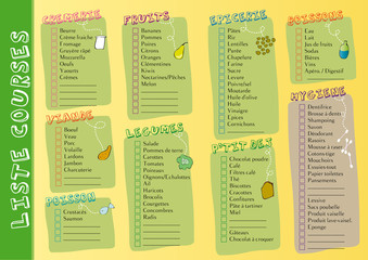 Naklejka premium list_courses