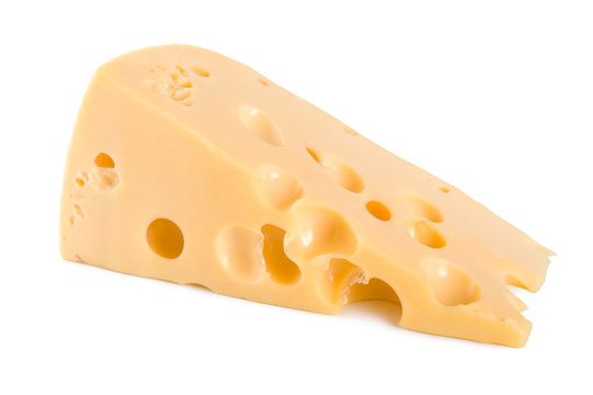 Fresh dutch farmer's cheese isolated