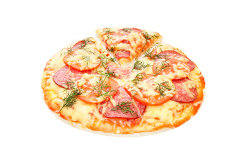 pizza isolated on white background