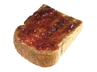 Slice of Wholemeal Bread with Jam